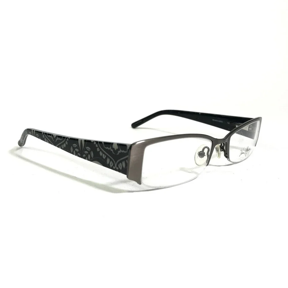 Vera Bradley Eyeglasses Frames Whitney Barcelona BCA Black Silver 51-18-140
